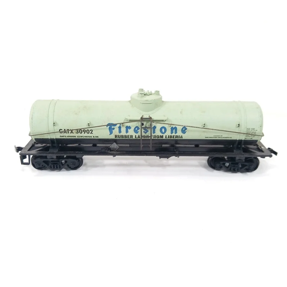 Firestone Rubber Latex GATX 30902 Tank Car HO Scale Train Green